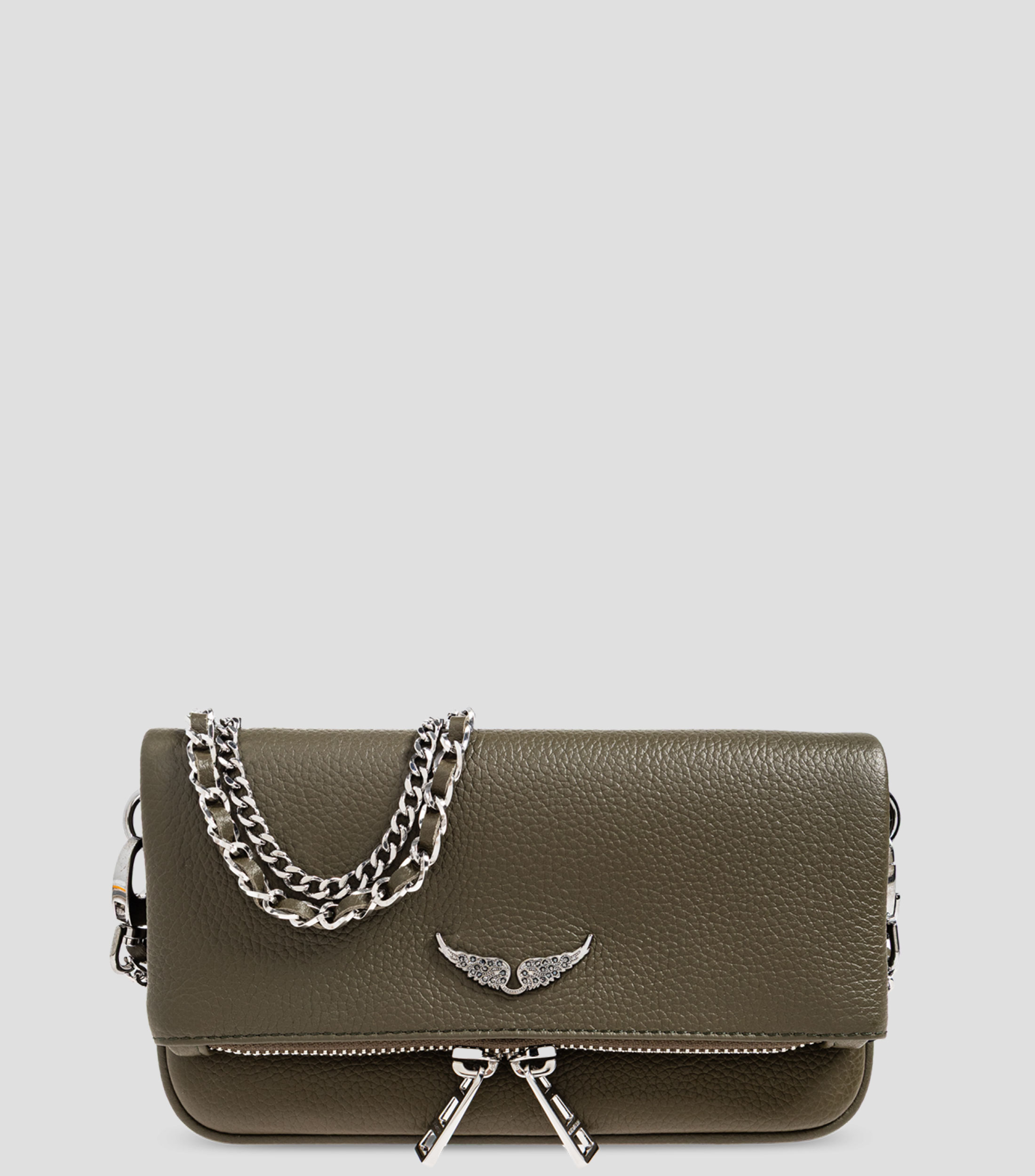 Bolsa Crossbody en piel Rock Nano granulada Mujer